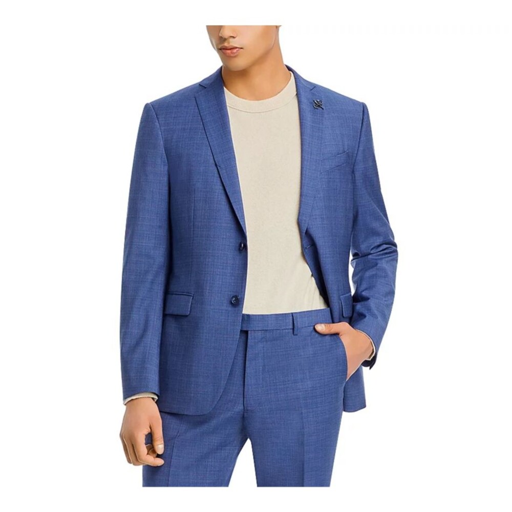 JOHN VARVATOS STAR USA Bleecker Street Mélange Solid Slim Fit Suit Jacket $600